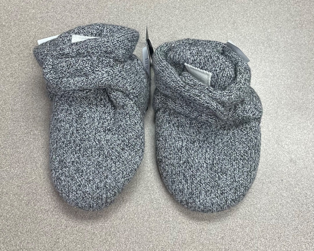 Grey Roots Baby Booties, 0-6M