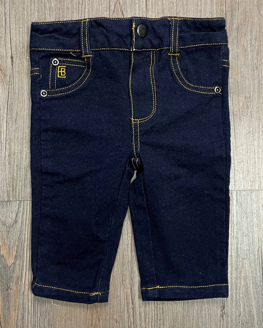 Navy Elegant Baby Baby Jeans, 3-6M