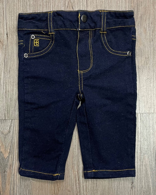 Navy Elegant Baby Baby Jeans, 3-6M
