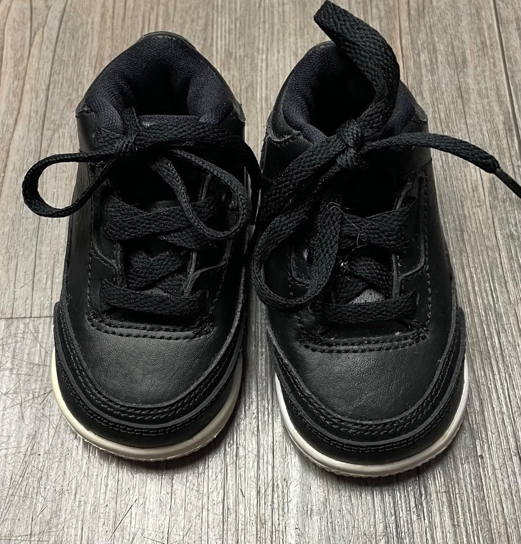 Black Jordan Lace Up Baby Sneaker, 3-6M