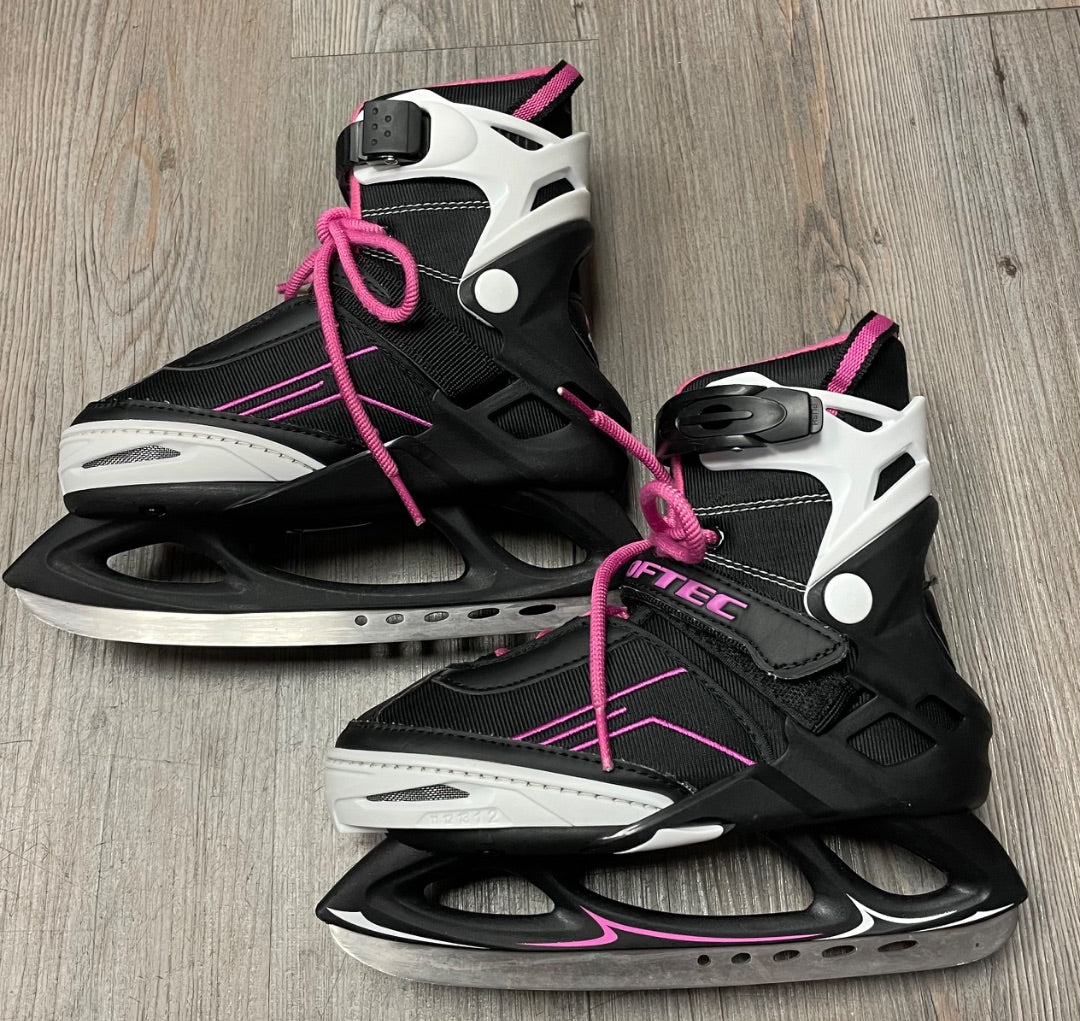 Black ,Pink Softec Hockey Skate, 11-2Y