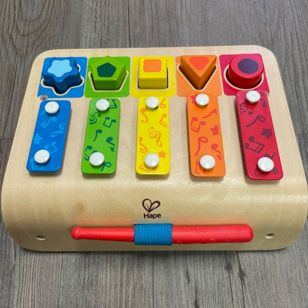 Multi Colour Hape Shape Sorter Xylophone, Pre-owned