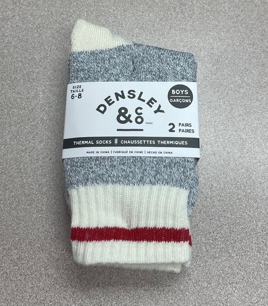 2 Grey Gertex 2 Pack Thermal Boot Socks