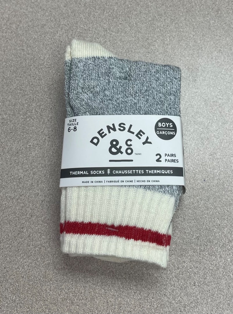 1 Black 1 Grey Gertex 2 Pack Thermal Boot Socks