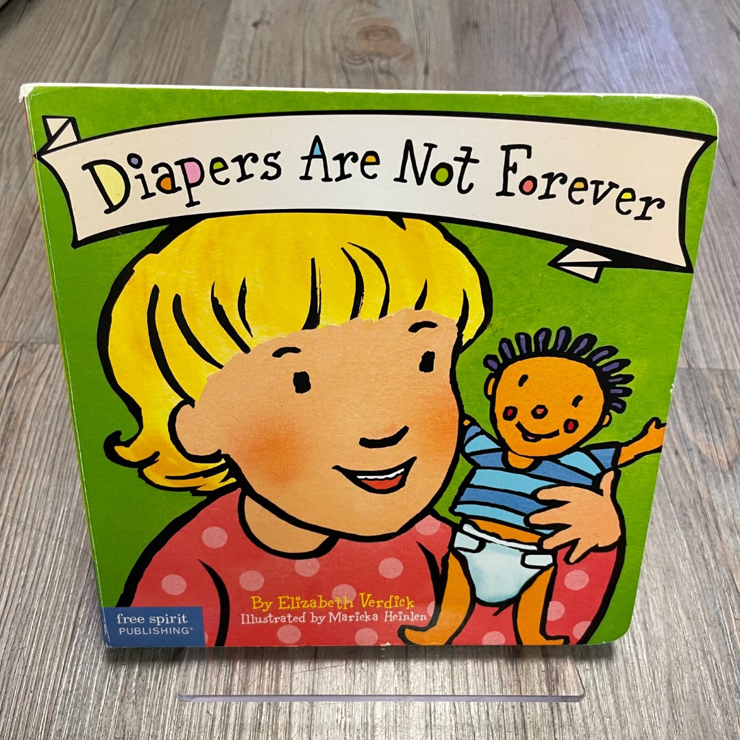Multi Colour  Diapers Are Not Forever, Boardbook