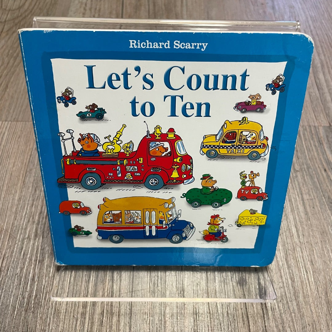 Blue  Let's Count To Ten, Boardbook
