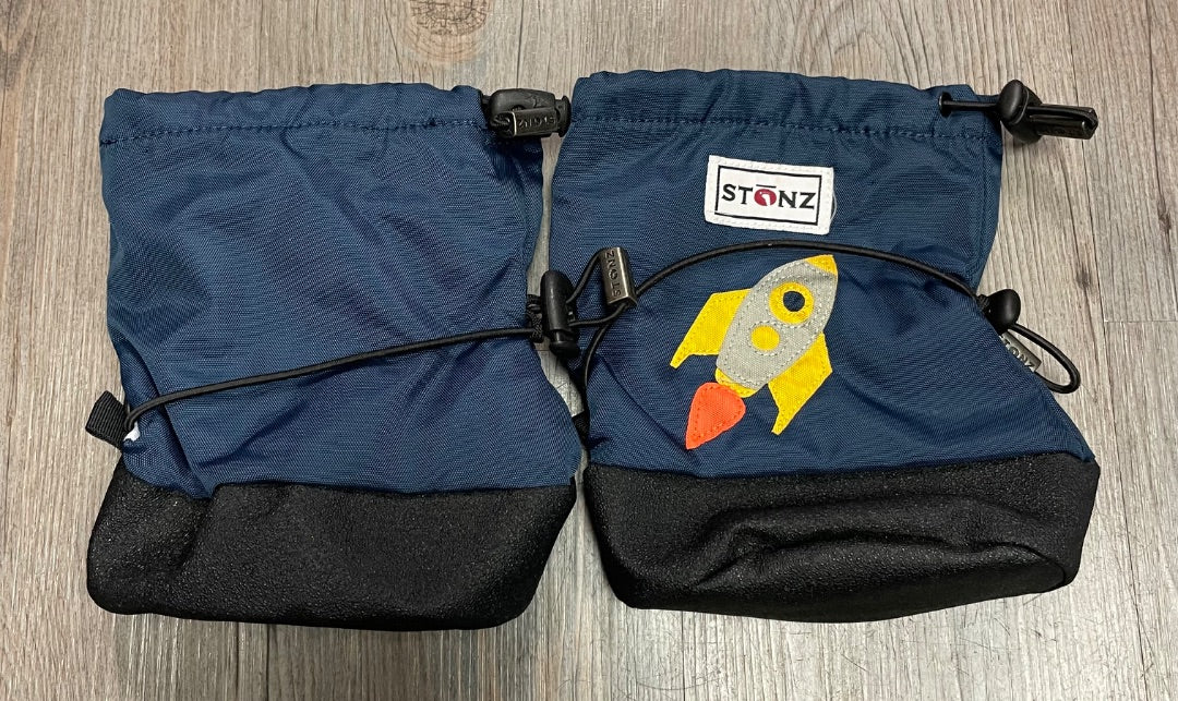 Navy Rocket Stonz Baby Bootie, Medium
