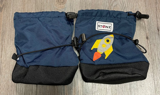 Navy Rocket Stonz Baby Bootie, Medium