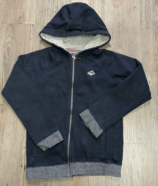 Navy Le Shark Zip Hooded Sweater, 7-8Y