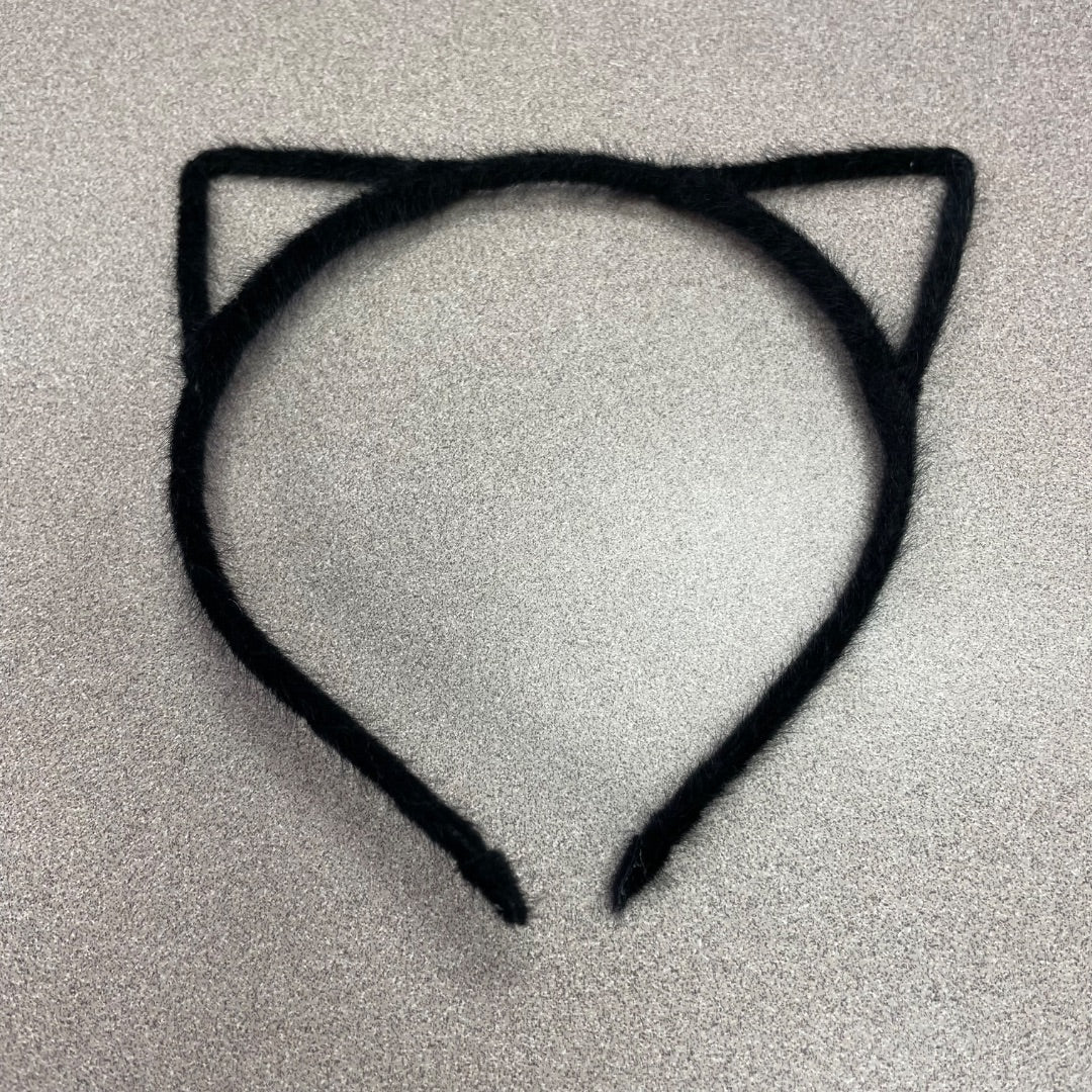 Black  Cat Ear Headband, Pre-owned
