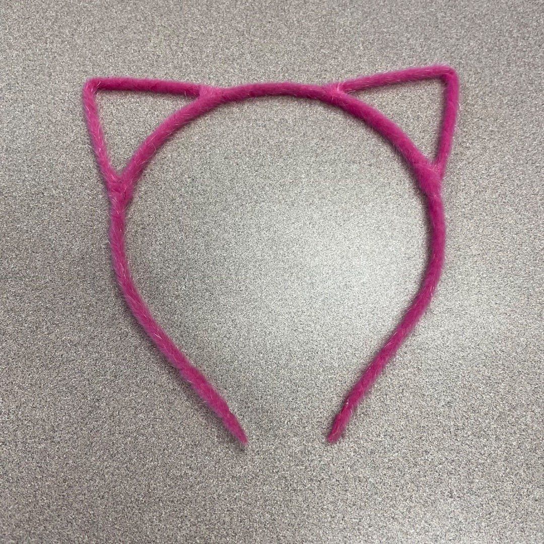 Dark Pink  Cat Ear Headband, Pre-owned