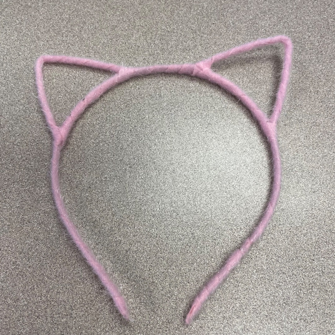 Light  Pink  Cat Ear Headband, Pre-owned