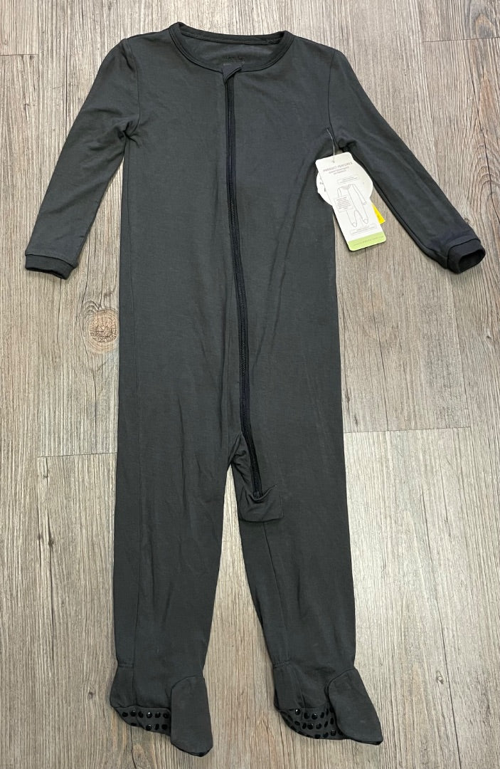 Charcoal Silkberry Baby Bamboo Footed Sleeper, 18-24M