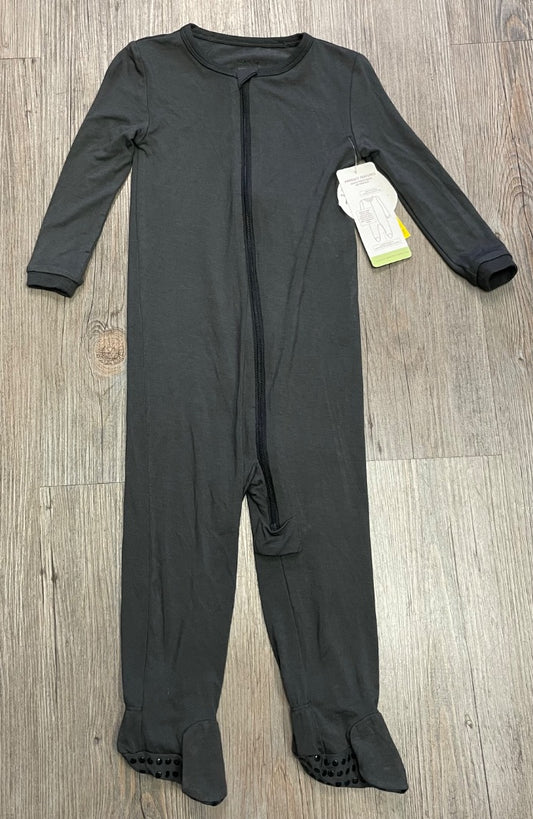 Charcoal Silkberry Baby Bamboo Footed Sleeper, 18-24M