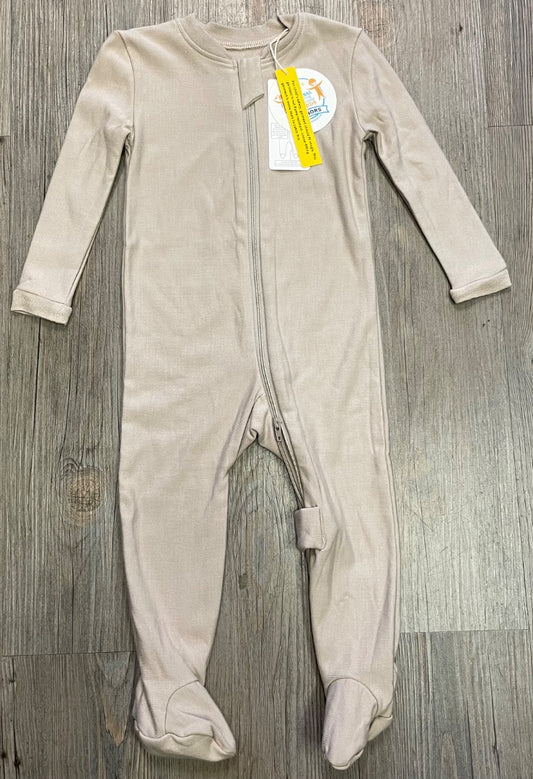 Mocha Silkberry Baby Bamboo Fleece Lined Footed Sleeper, 6-12M