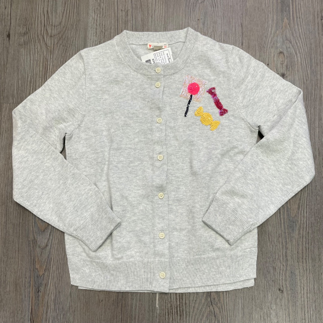 Light Grey Crewcuts Knit Cardigan