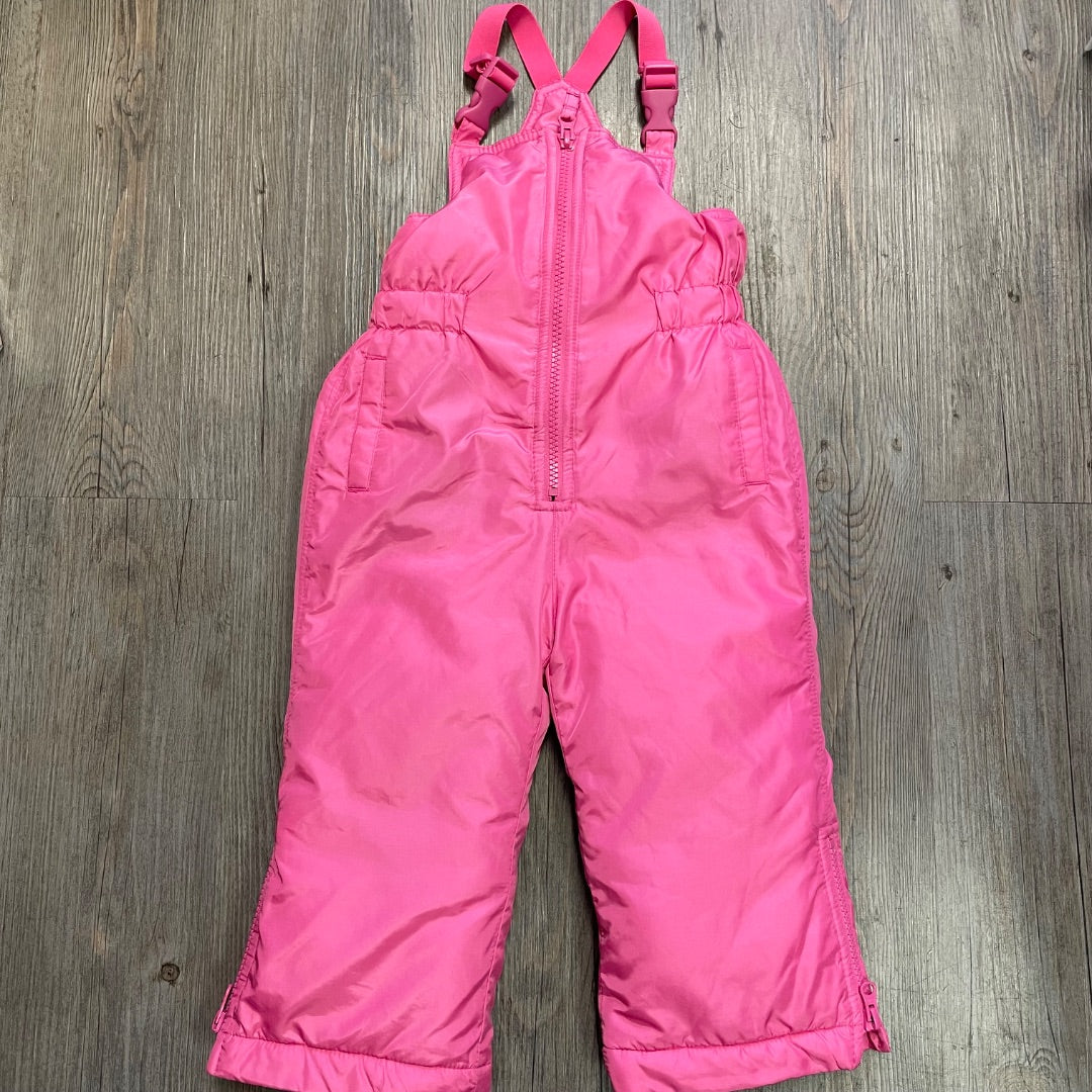 Pink Gap Bib Snow Pants, 18-24M