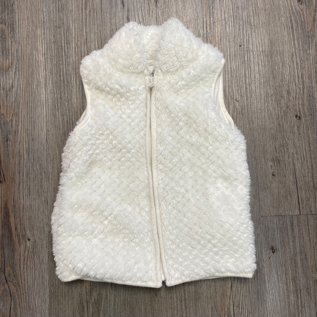 Ivory  Gap Fuzzy Vest, 18M