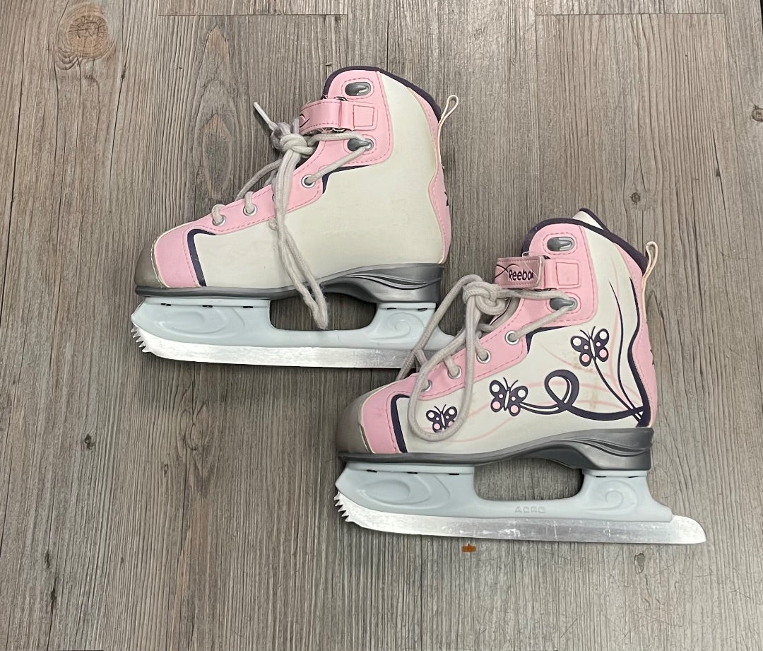 Pink,Purple Reebok Figure Skates, 1Y