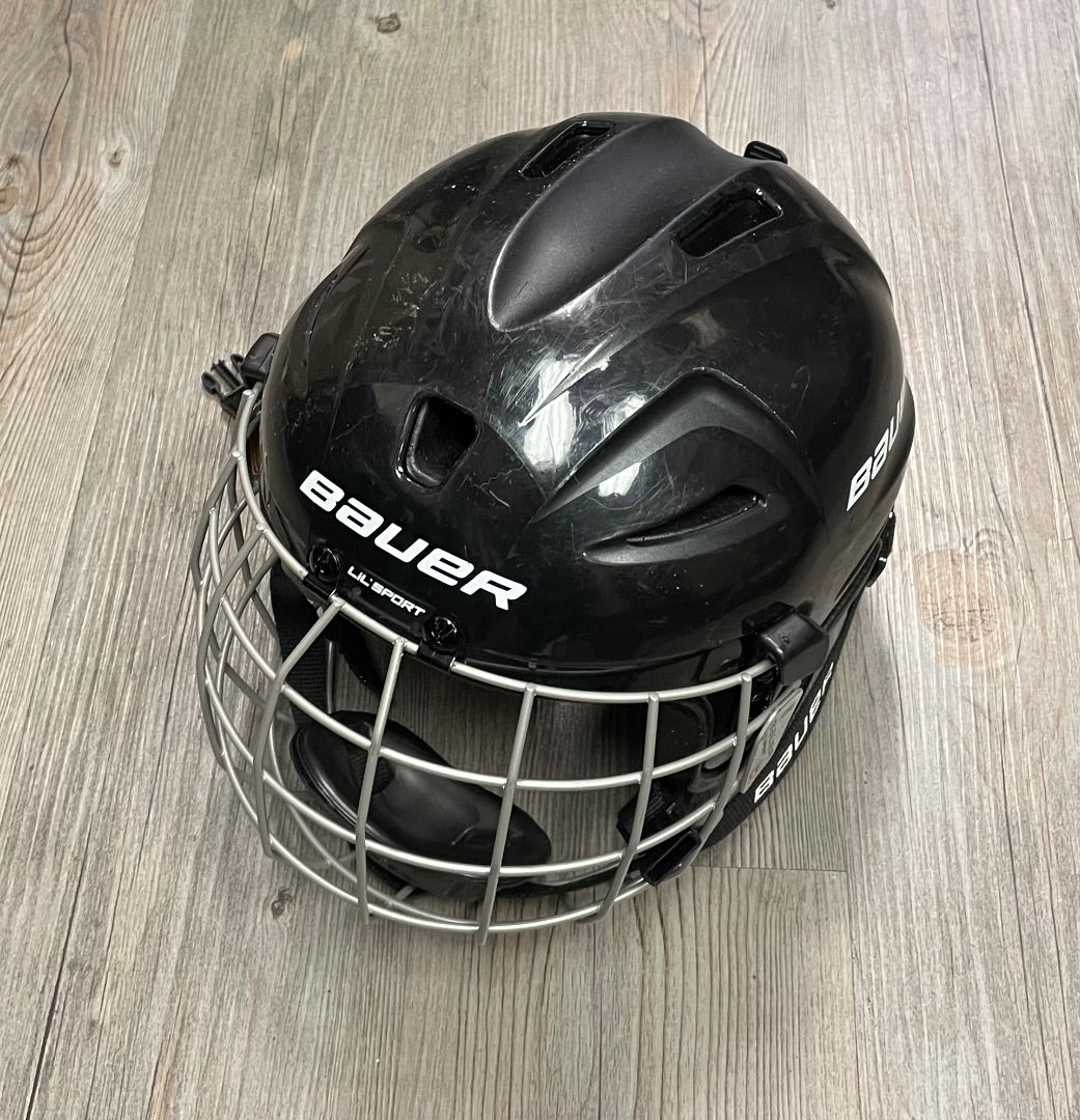 Black Bauer Lil Sport Hockey Helmet, 48.5-54cm