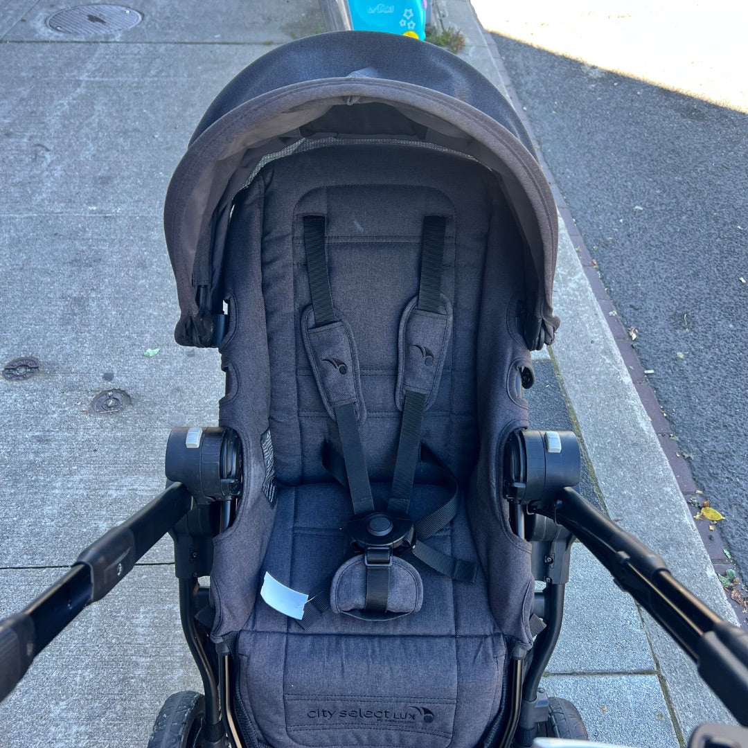 Black Baby Jogger City Select Stroller, Double