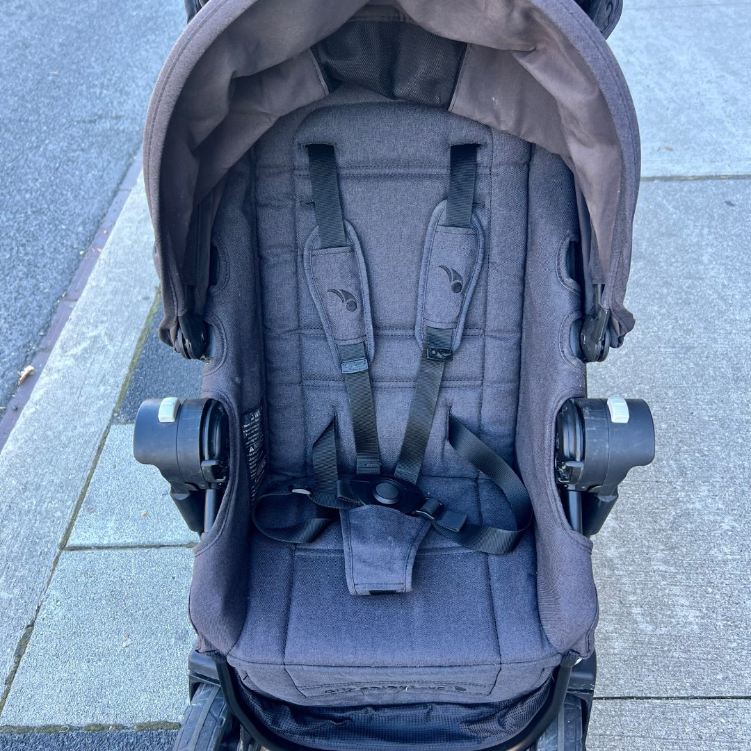 Black Baby Jogger City Select Stroller, Double