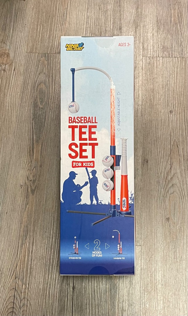 Multi Ninja Blast Baseball Tee Set, 3Y+