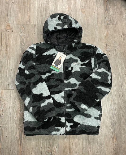 Black,Camo Eddie Bauer Fleecelined reversible jacket, 14-16Y