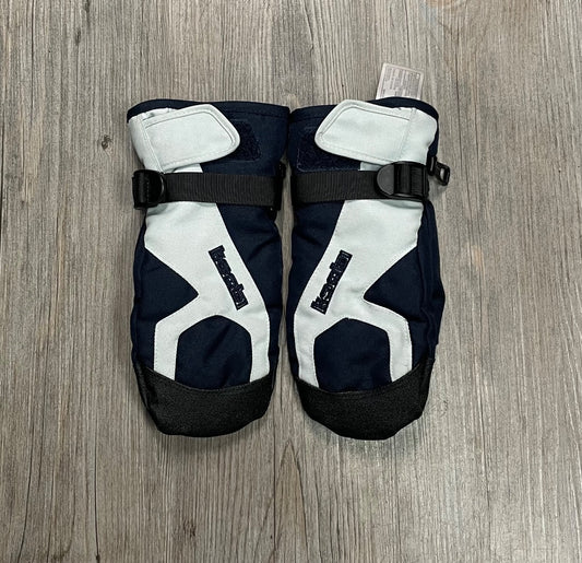 Navy ,Lite Blue Kombi Winter Mitts, 7-8Y