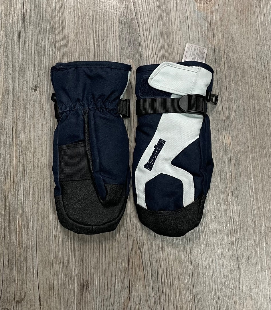 Navy ,Lite Blue Kombi Winter Mitts, 7-8Y