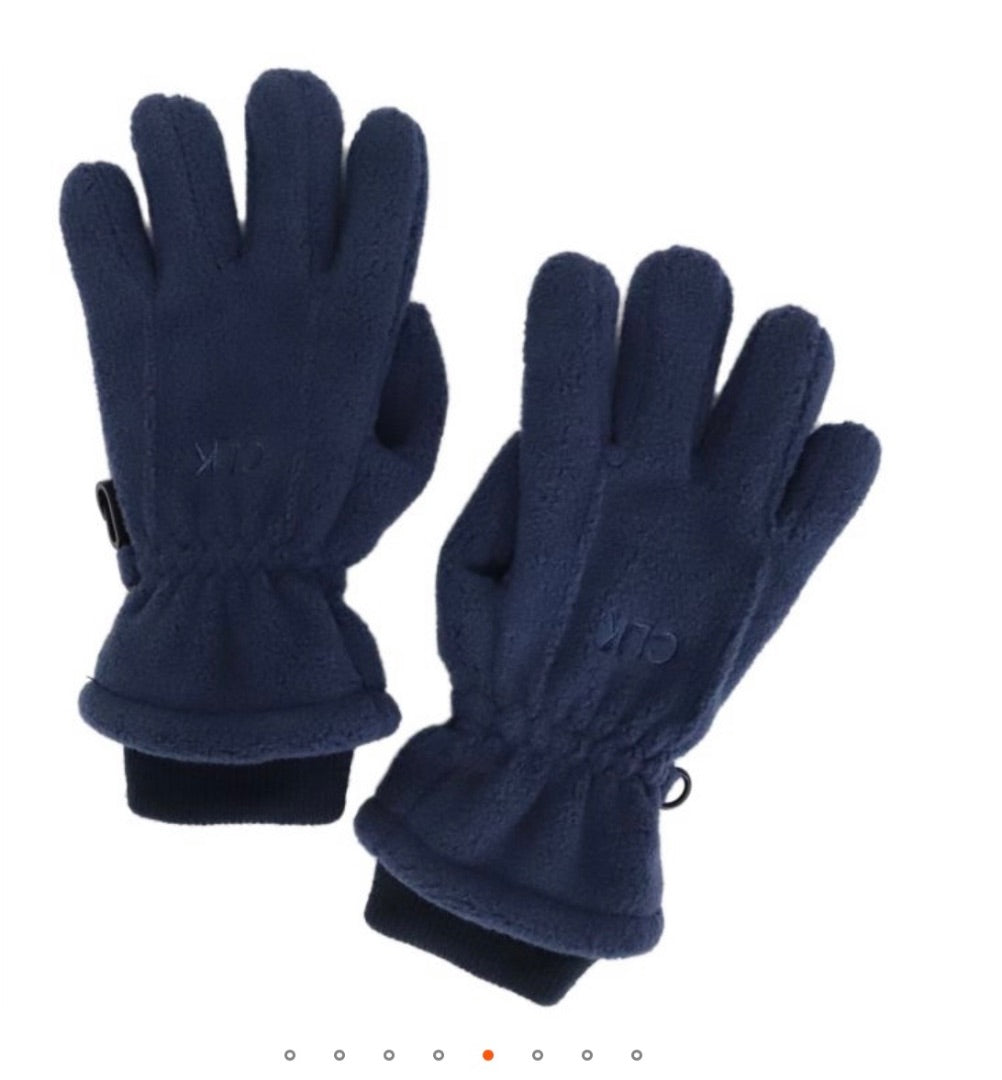 Blue CaliKids Fleece Soft Gloves, 5-8Y