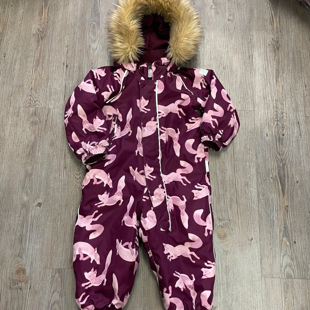 Magenta Pink Reimatec Snow Suit, 18-24M
