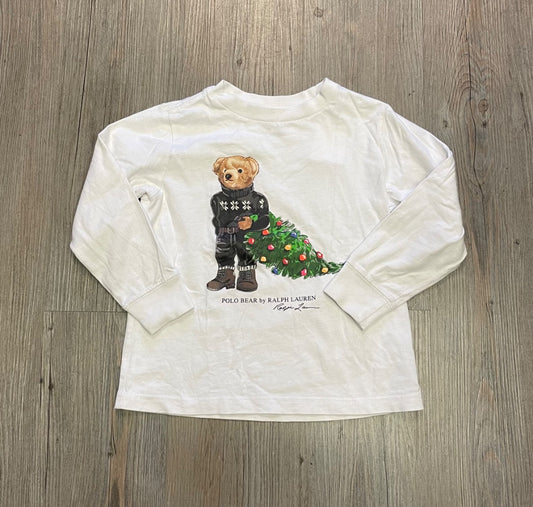 White Ralph Lauren Long Sleeve Top, 3Y