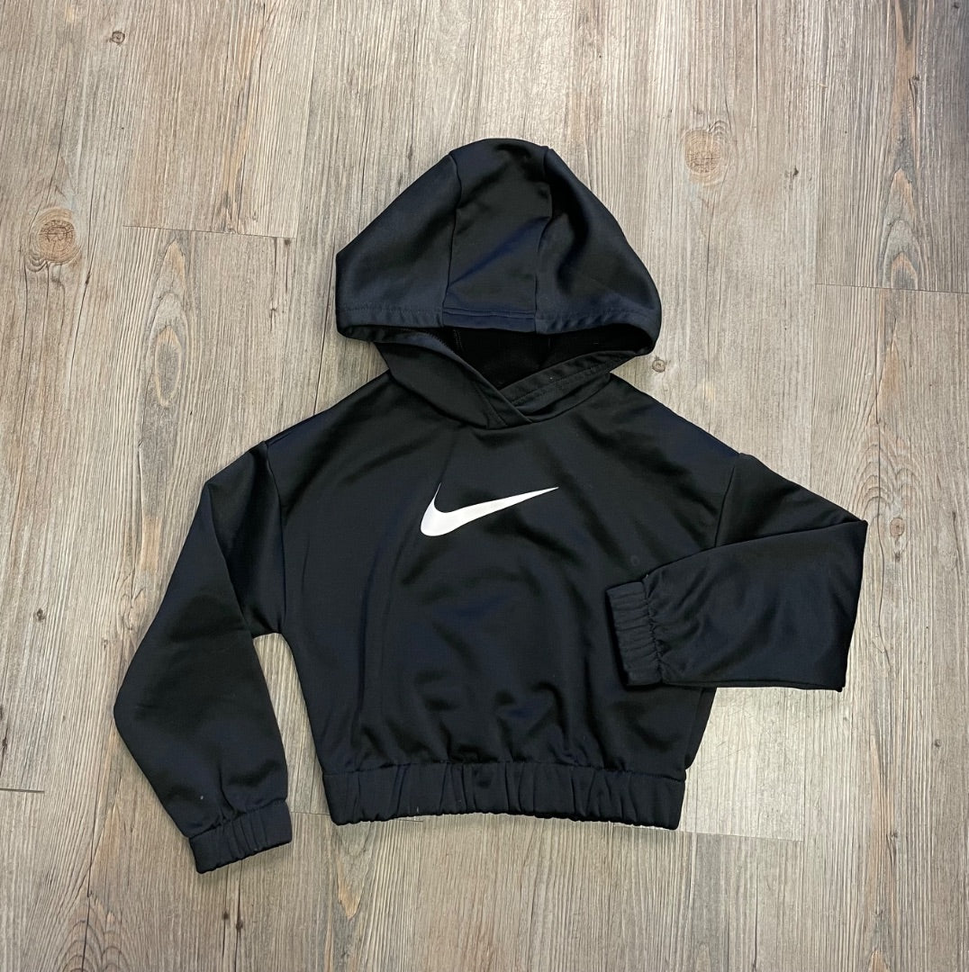 Black NIke Cropped Pullover Sweater, 5-6Y