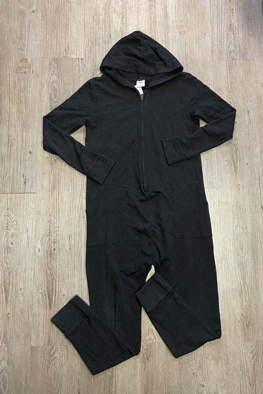 Black Smash+Tess Hooded Long Sleeve Romper, 12-13Y