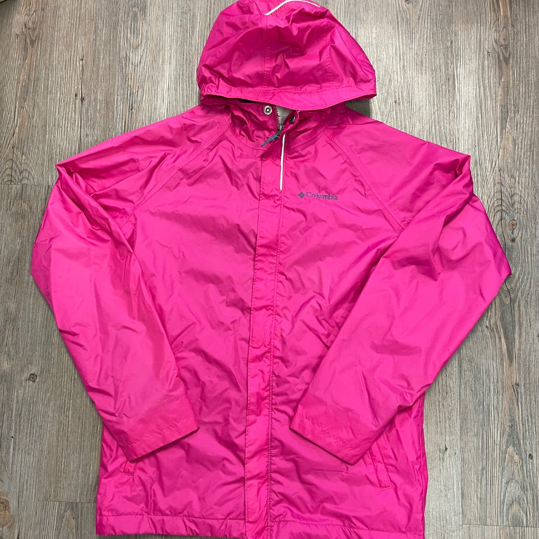 Pink Columbia Rain Jacket, 14-16Y