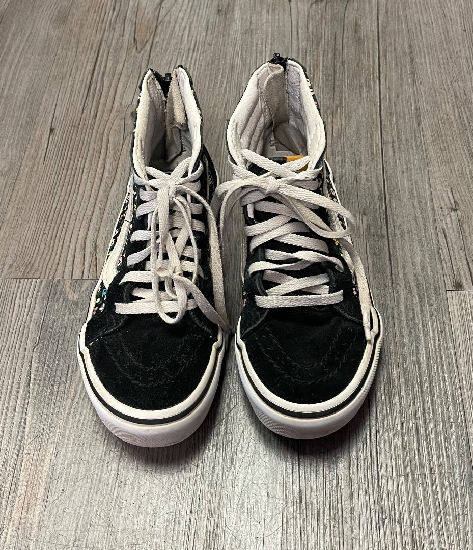 Floral Vans Hightop Shoes, 13Y