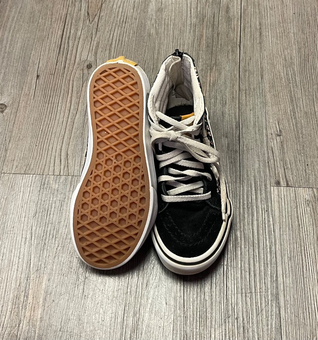 Floral Vans Hightop Shoes, 13Y