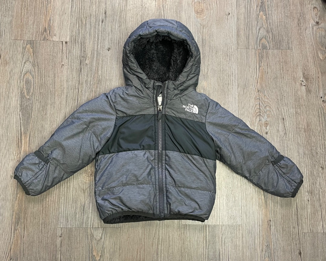 Grey Northface Sherpa lined Jacket, 12-18M