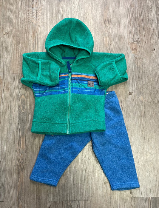 Green Blue MEC 2PC Fleece Set, 6M