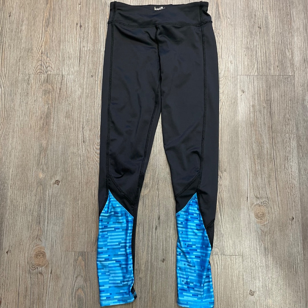Black Blue Kyodan Girls Active Legging, 10-12Y