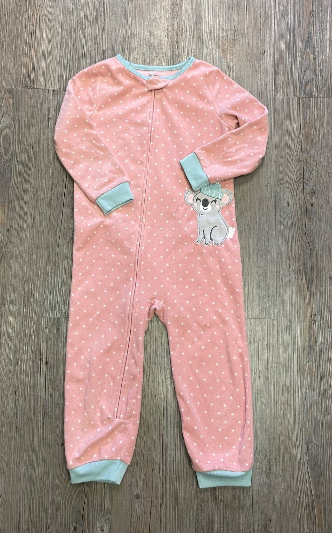 Coral Carters PJ Onesie, 4Y
