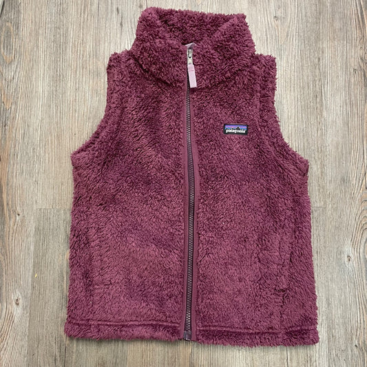 Raspberry Patagonia Fleece Vest, 7-8Y