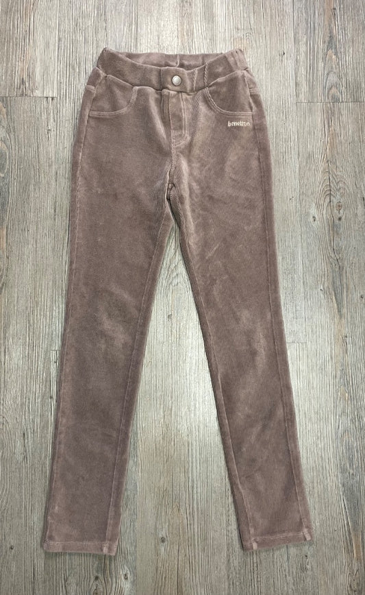 Mocha United Colours Of Benetton Stretch Corduroy Pants, 12-13Y