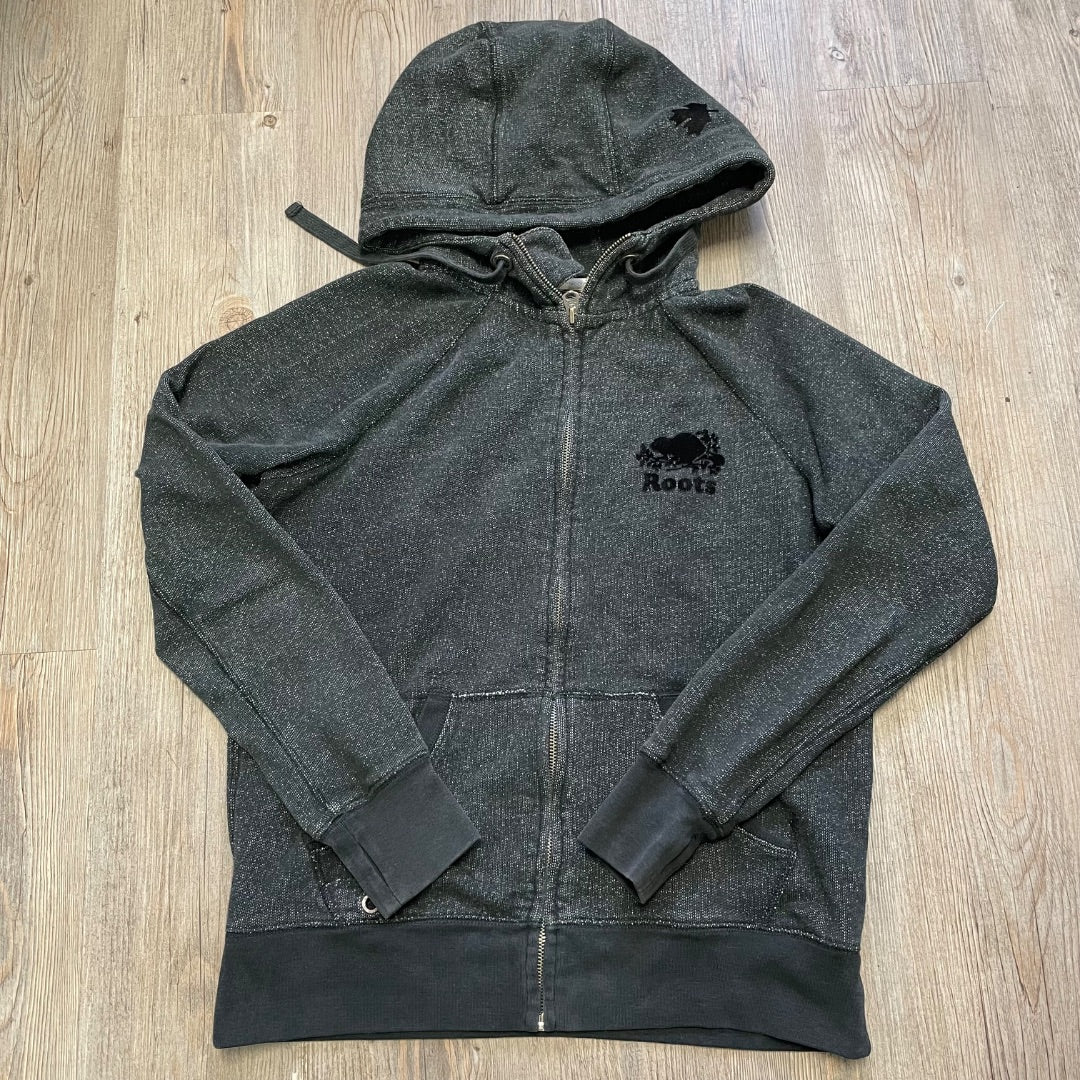 Salt &Pepper Roots Zip Hoodie, Medium Adult