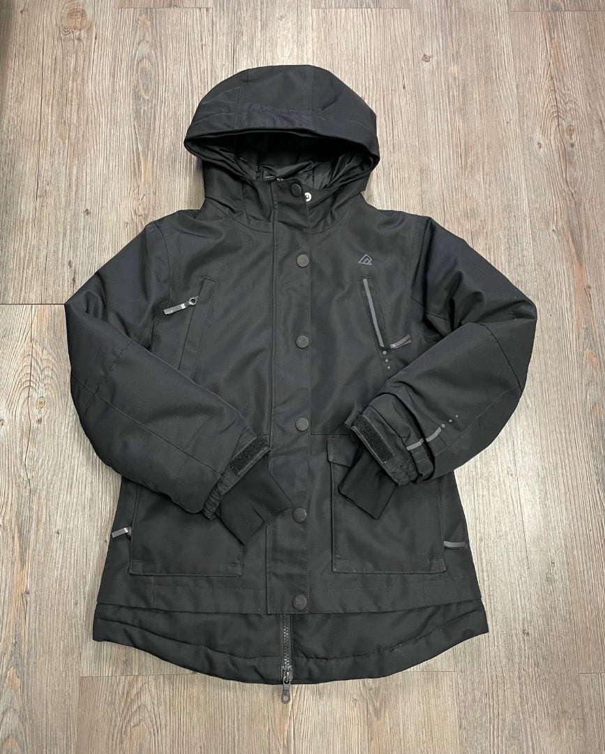 Black Ripzone Winter Jacket, 8Y