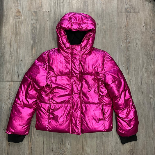 Metallic Hot Pink Gap Winter Jacket, 8-9Y