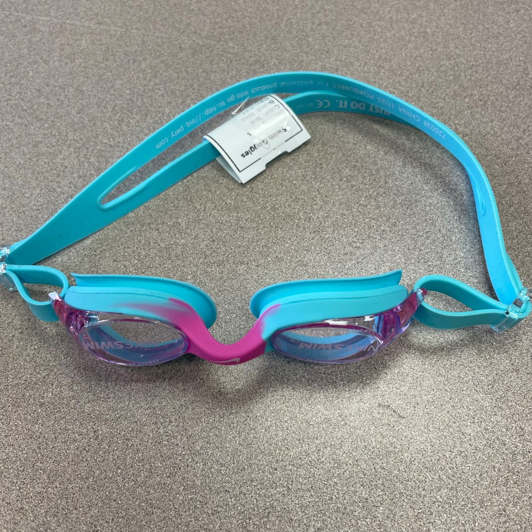 Teal Nike Swim Goggles, 4-6Y