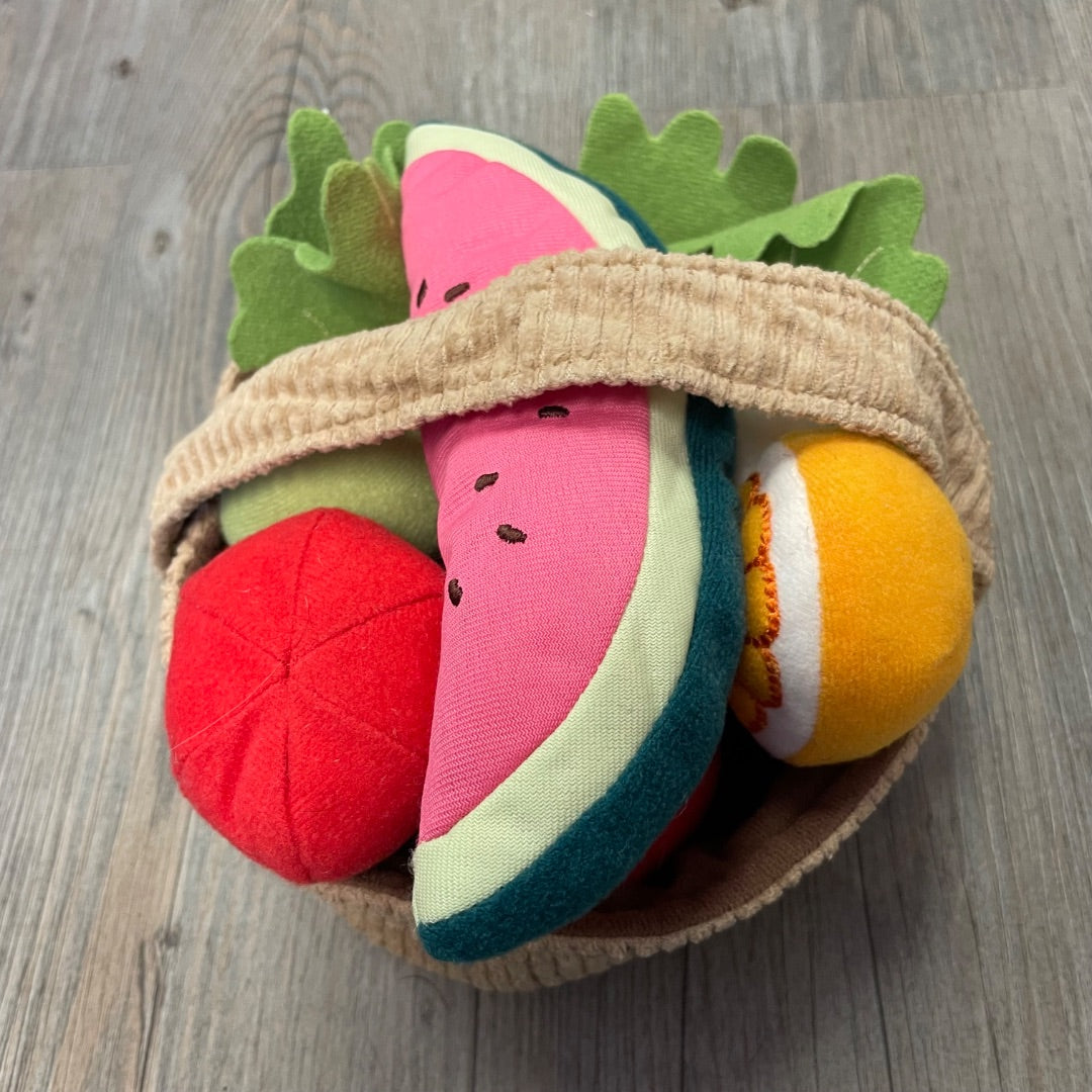 Multi Colour  Assorted Felt  Fruits And vegetables, Pre-owned