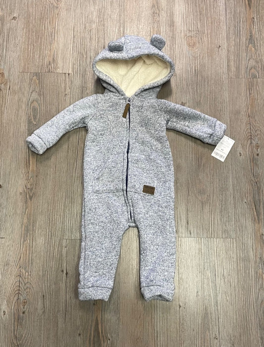 Blue Carters Fleecelined Hooded Onesie, 9M